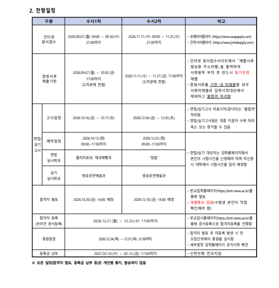 전형일정